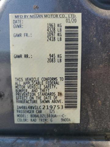 2020 NISSAN ALTIMA S 1N4BL4BV1LC219753