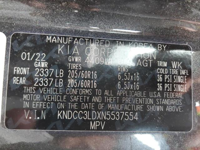 2022 KIA NIRO EX PR KNDCC3LDXN5537554