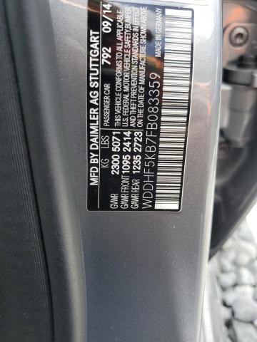 2015 MERCEDES-BENZ E 350 WDDHF5KB7FB083359