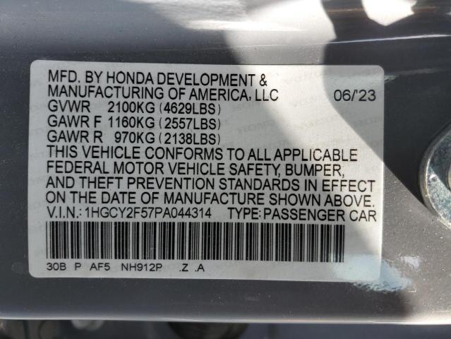 2023 HONDA ACCORD HYB 1HGCY2F57PA044314