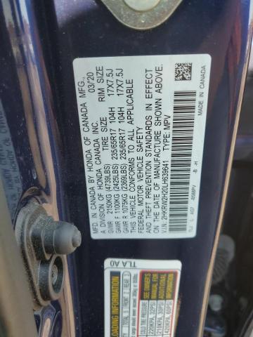 2020 HONDA CR-V LX 2HKRW2H20LH639641
