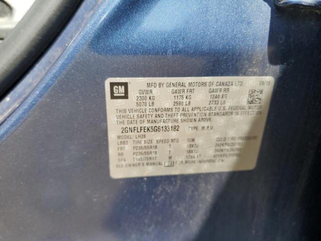 2016 CHEVROLET EQUINOX LT - 2GNFLFEK5G6133182