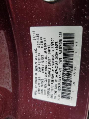 2015 HONDA ACCORD SPORT 1HGCR2F50FA235794