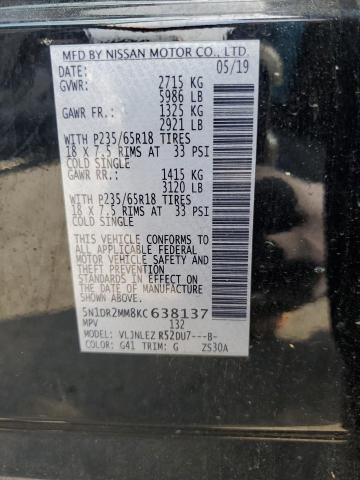 2019 NISSAN PATHFINDER 5N1DR2MM8KC638137