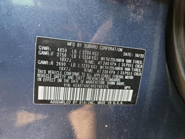 2024 SUBARU OUTBACK LI 4S4BTANC4R3180115