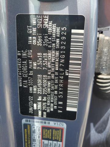 2022 KIA SORENTO EX 5XYRH4LF7NG132925