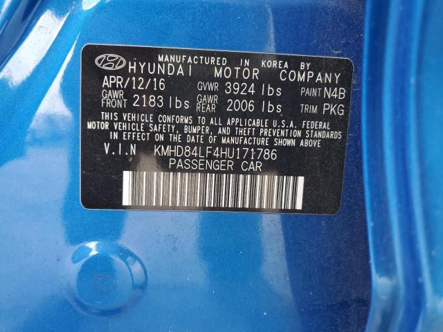 2017 HYUNDAI ELANTRA SE - KMHD84LF4HU171786