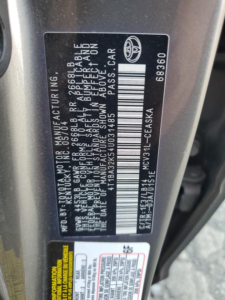 Lot #3278628948 2004 TOYOTA CAMRY SE