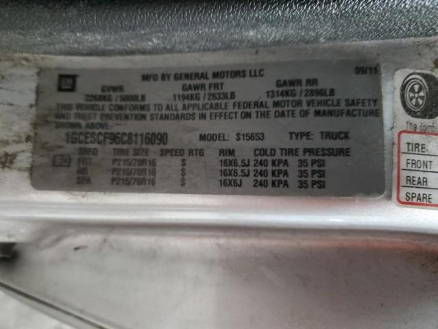2012 CHEVROLET COLORADO L - 1GCESCF96C8116090