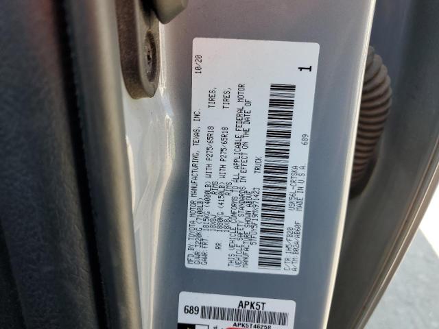 2021 TOYOTA TUNDRA DOU 5TFUY5F19MX971423