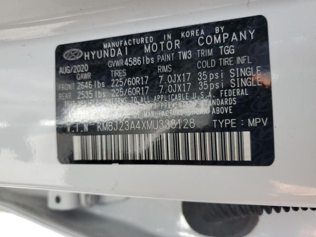 2021 HYUNDAI TUCSON SE KM8J23A4XMU338128