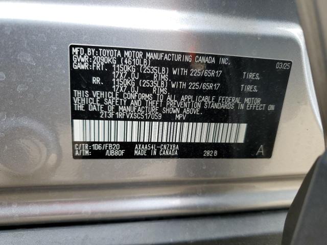 2025 TOYOTA RAV4 LE - 2T3F1RFVXSC517059
