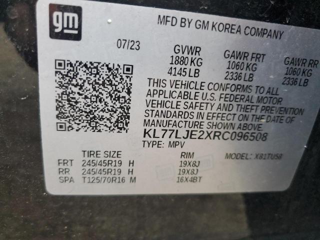 2024 CHEVROLET TRAX 2RS KL77LJE2XRC096508