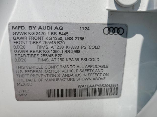 2025 AUDI Q5 PREMIUM WA1EAAFY8S2043881