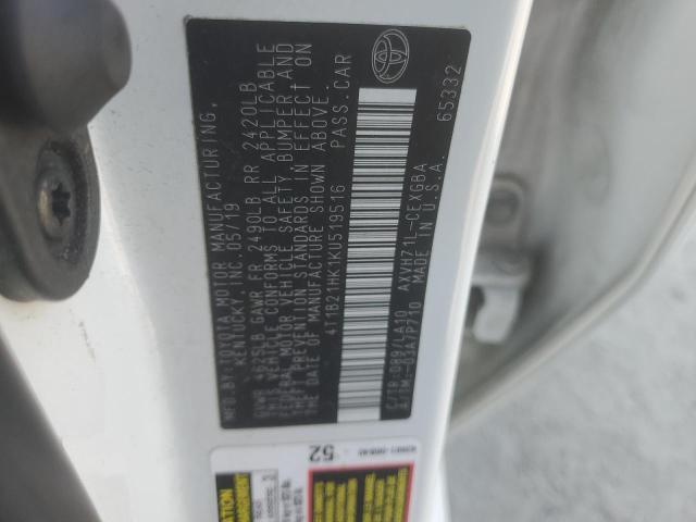 2019 TOYOTA CAMRY HYBR - 4T1B21HK1KU519516