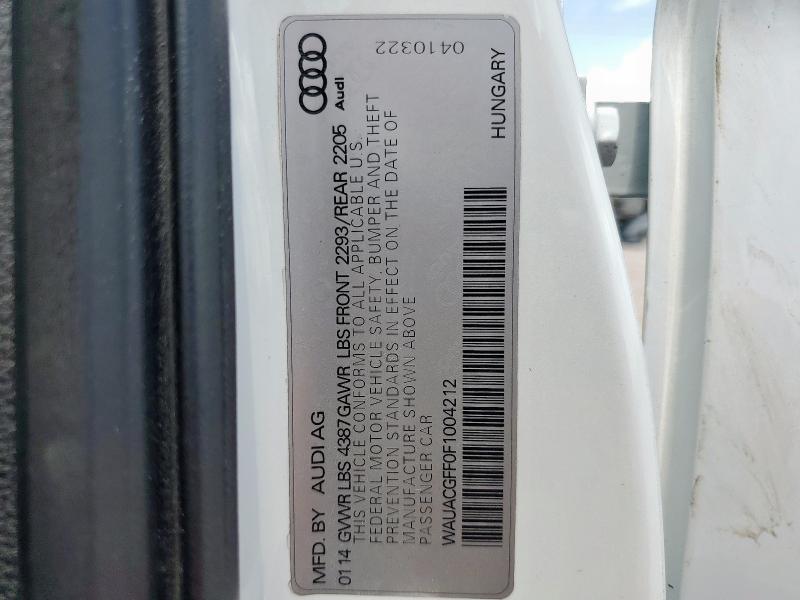 2015 AUDI A3 PREMIUM WAUACGFF0F1004212