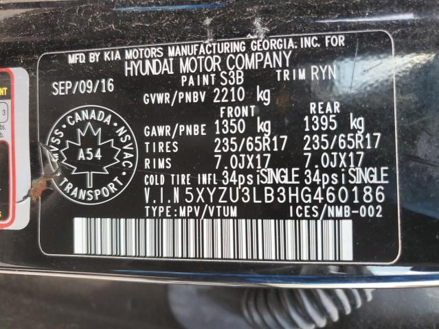 2017 HYUNDAI SANTA FE S - 5XYZU3LB3HG460186