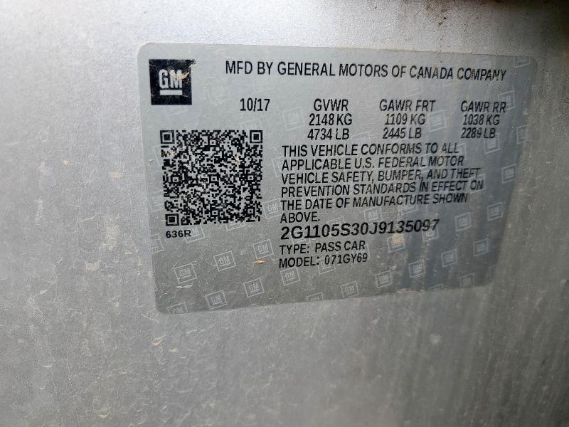 2018 CHEVROLET IMPALA LT - 2G1105S30J9135097
