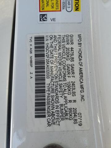 2019 HONDA ACCORD SPO - 1HGCV2F35KA032033