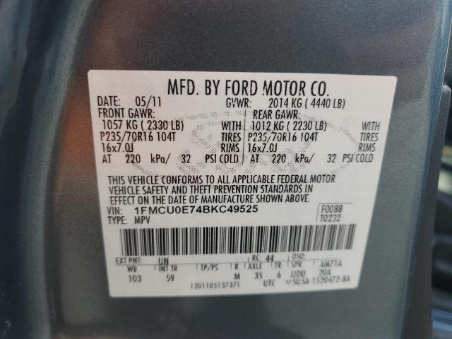 2011 FORD ESCAPE LIM - 1FMCU0E74BKC49525