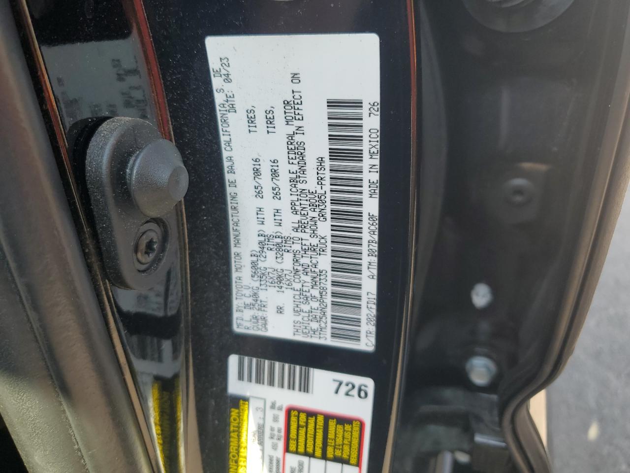 TOYOTA TACOMA DOUBLE CAB