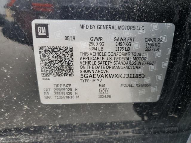 2019 BUICK ENCLAVE ES 5GAEVAKWXKJ311853