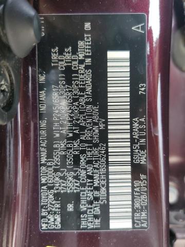 2011 TOYOTA HIGHLANDER - 5TDBK3EH1BS062462