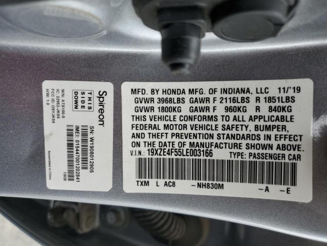 2020 HONDA INSIGHT EX 19XZE4F55LE003166