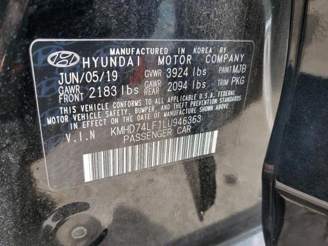 2020 HYUNDAI ELANTRA SE KMHD74LF1LU946363