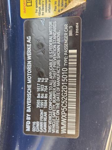 2016 MINI COOPER WMWXP5C52G2D15010