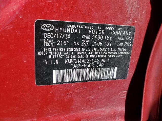 2015 HYUNDAI ELANTRA SE - KMHDH4AE3FU425883