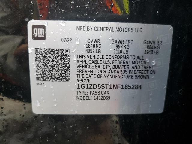 2022 CHEVROLET MALIBU LT 1G1ZD5ST1NF185284