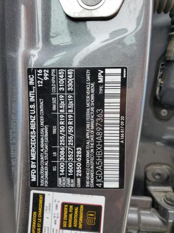 2017 MERCEDES-BENZ GLE 350 4MATIC 4JGDA5HBXHA897363