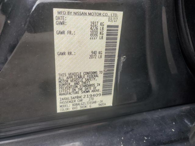 2017 NISSAN ALTIMA 2.5 - 1N4AL3AP8HC219409