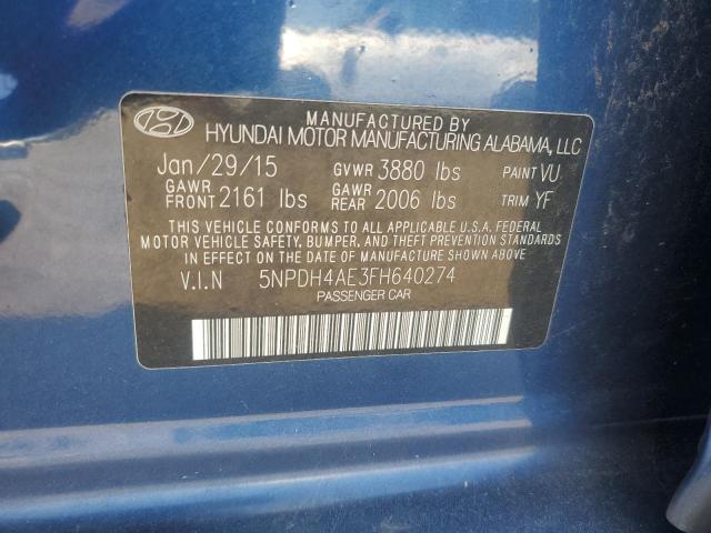 2015 HYUNDAI ELANTRA SE - 5NPDH4AE3FH640274