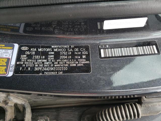 2019 KIA FORTE FE 3KPF24AD9KE032310