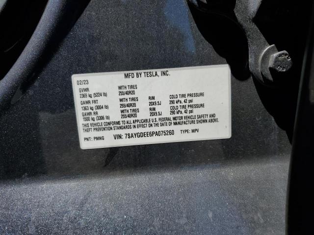 2023 TESLA MODEL Y 7SAYGDEE6PA075260