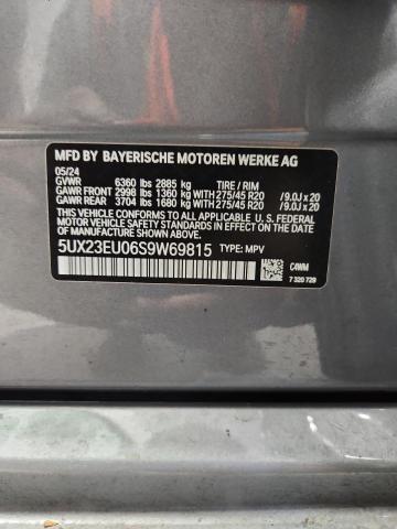 2025 BMW X5 XDRIVE4 5UX23EU06S9W69815