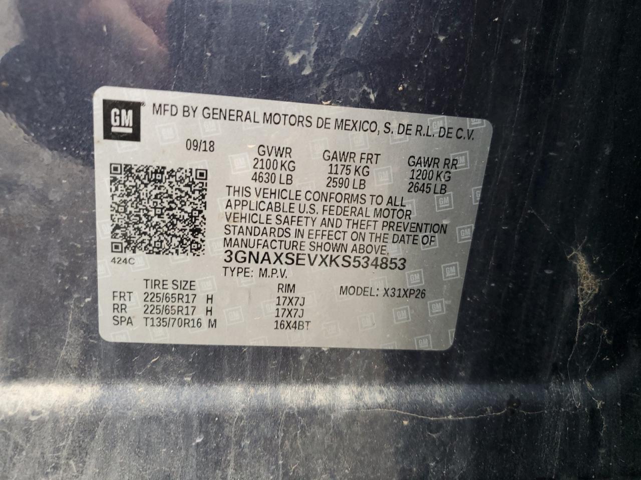 CHEVROLET EQUINOX LS