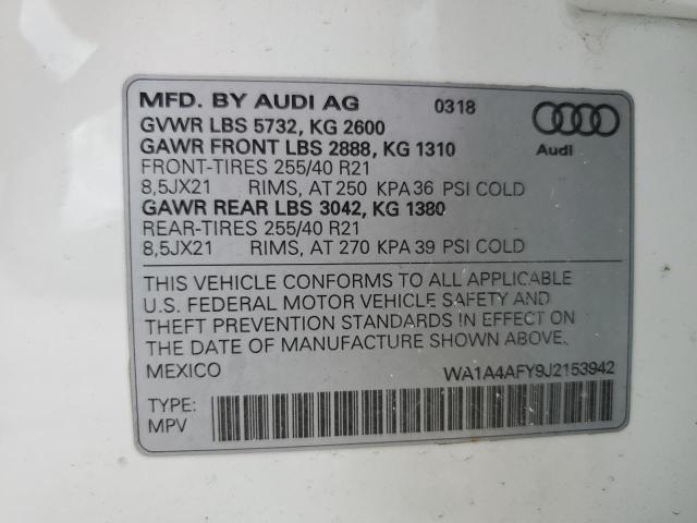 2018 AUDI SQ5 PREMIU WA1A4AFY9J2153942