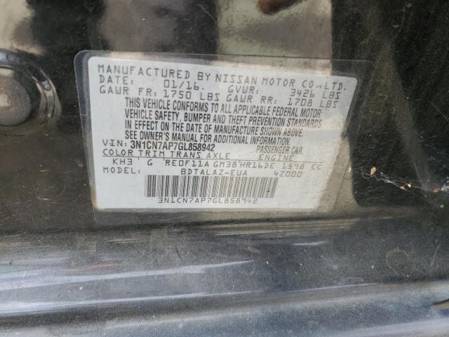 2016 NISSAN VERSA S - 3N1CN7AP7GL858942