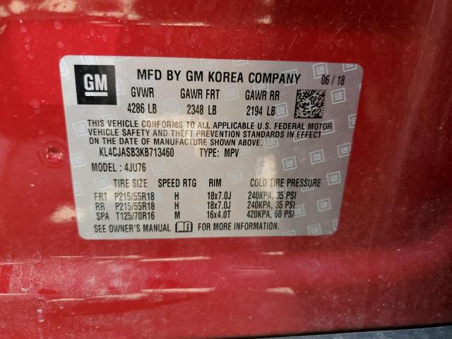 2019 BUICK ENCORE PRE - KL4CJASB3KB713460