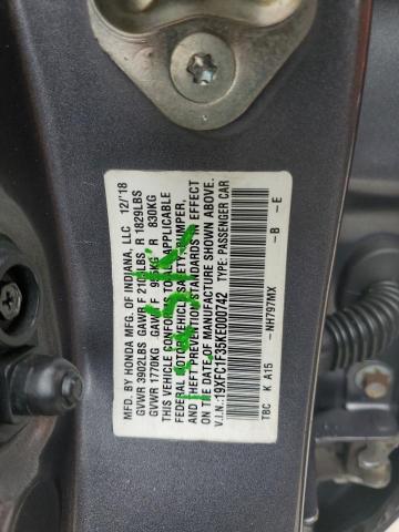 2019 HONDA CIVIC EX - 19XFC1F35KE000742