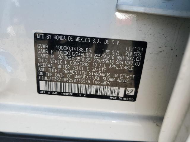 2025 HONDA HR-V SPORT 3CZRZ2H52SM756545