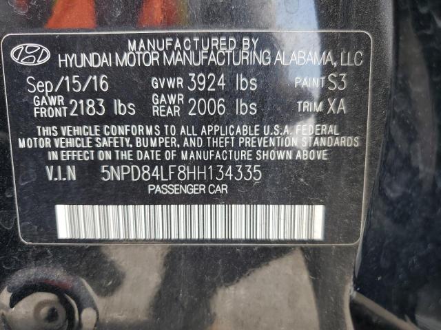 2017 HYUNDAI ELANTRA SE 5NPD84LF8HH134335