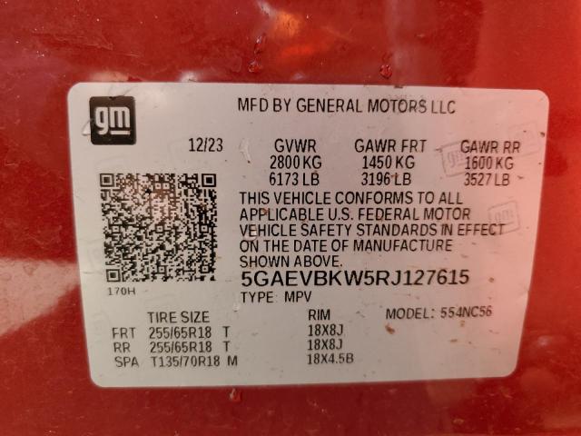 2024 BUICK ENCLAVE PR 5GAEVBKW5RJ127615