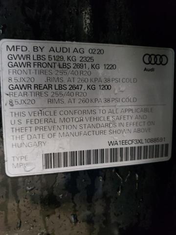 2020 AUDI Q3 PREMIUM WA1EECF3XL1088591