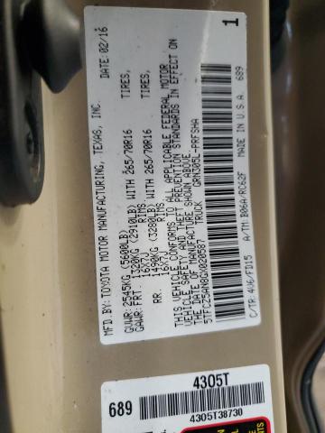 2016 TOYOTA TACOMA DOU 5TFCZ5AN8GX020587