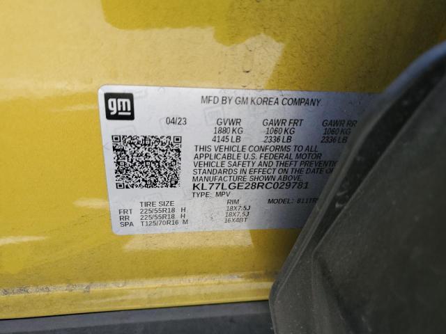 2024 CHEVROLET TRAX 1RS - KL77LGE28RC029781