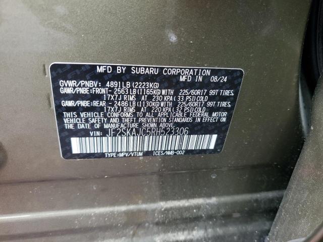 2024 SUBARU FORESTER W JF2SKAJC5RH523306